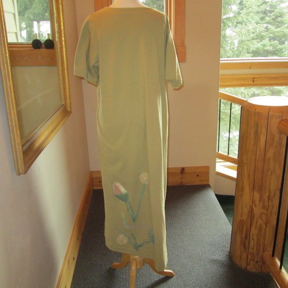 Blue Fish 1999 Straight Dress in Cricket with Long Steel Pony Painted Modal Vest - Picture 5 of 12